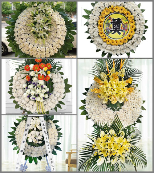 山东枣庄滕州市羊庄镇花圈速递